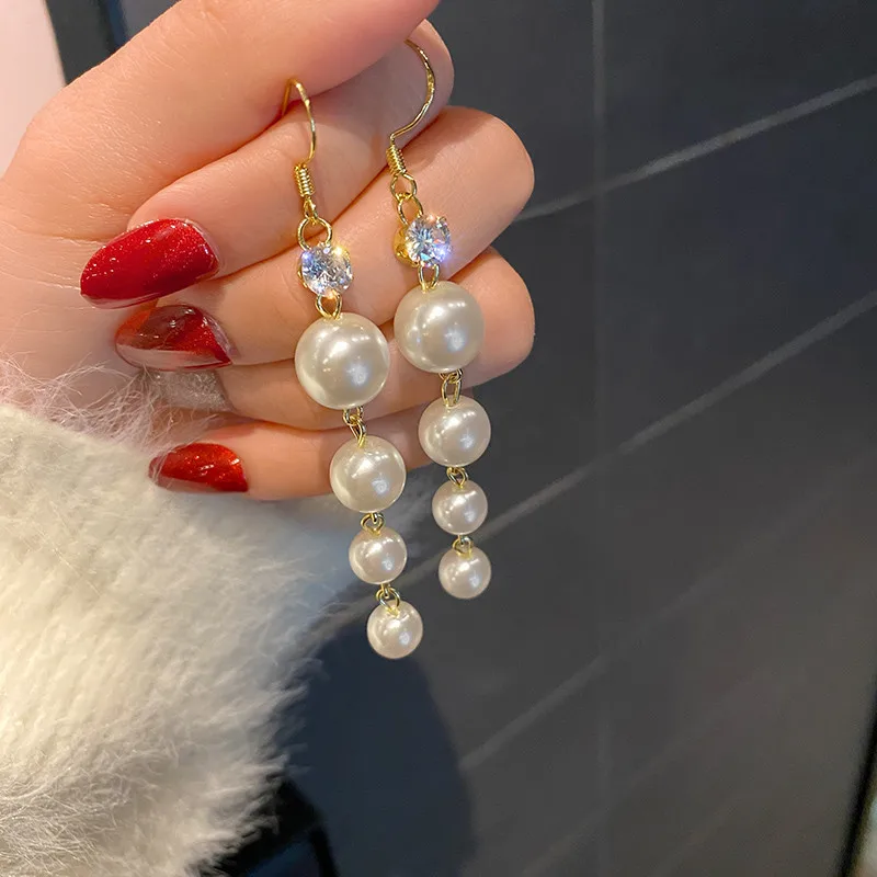 Ahmed Trendy Elegant Created Big Simulated Pearl Star Moon Long Earrings Pearls Statement Drop Earrings for Wedding Party Gift Ahmed Trendy Elegant Created Big Simulated Pearl Star Moon Long Earrings Pearls Statement Drop Earrings for Wedding Party Gift