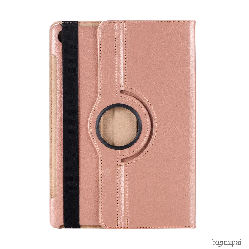 rose gold Вращающийся на 360 градусов чехол для планшетов huawei MediaPad M5 10," с откидной крышкой и подставкой из искусственной кожи, чехол для huawei M5 10,8" - Цвет: rose gold
