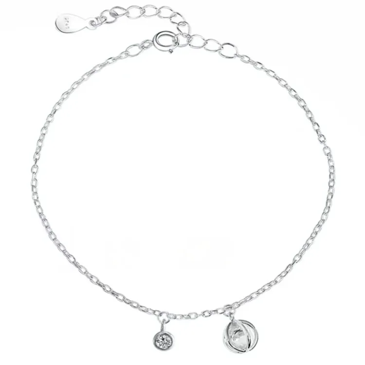 

S925 Sterling Silver Design Simple Geometric Bracelet