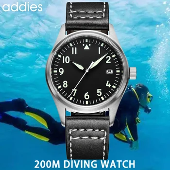 

Fully Automatic Mechanical Men Watch 200m Waterproof Stainless Steel Belt Pilot Luxury Watch Japan NH35 Movement Diving watch