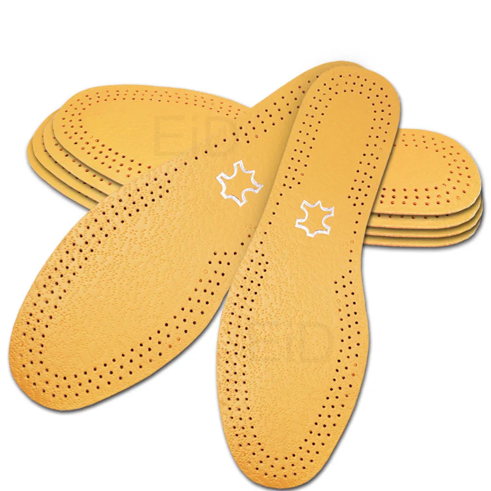 Ультратонкий дышащий дезодорант кожа insole стелька для плоских ног супинатор ортопедический обувь вставки в обувь для мужчин и женщин