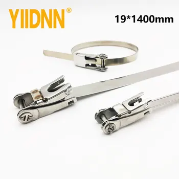 

201 304 316 Without Tool Stainless Steel Ratchet-Lokt Cable Tie for Hose Bundling,19*1400mm ，100PC