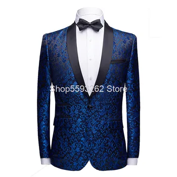 

Money Flower Cloth Suit Single West Male Marriage Groom Dress Business Leisure Suit Male Big Goods