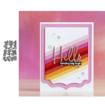 

JC Metal Cutting Dies Scrapbooking Word Phrase Letters Craft Die Cut Stencil Handmade Paper Knife Card Making Model Decoration