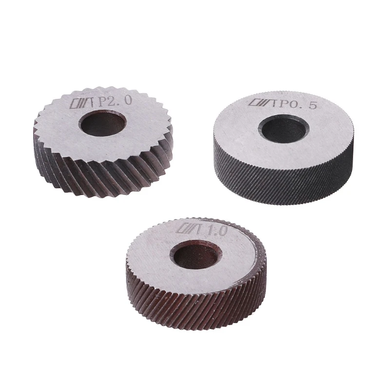 

7pcs Knurling Tool 0.5 1 2mm Diagonal Dual Wheel Linear Knurl Set Lathe Machine