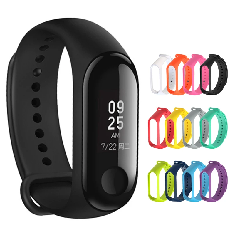 

Fashion Soft Silicone Strap Wristband Replacement Strap High Quality For Xiaomi Mi Band 3 4 Watch Band4 Mi Band 4 miband4 xiomi