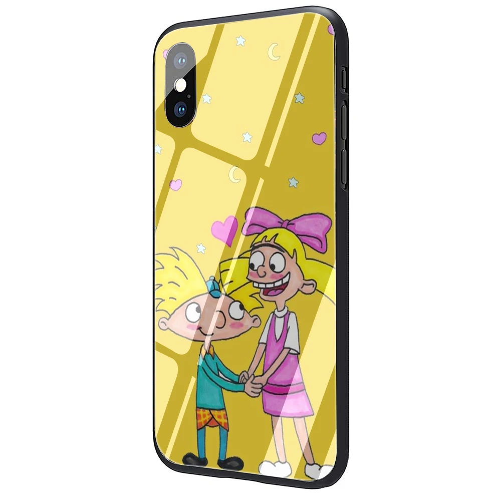 EWAU Эй Арнольд закаленное стекло чехол для телефона чехол для iPhone 5 5S SE 6 6s 7 8 Plus X XR XS 11 Pro Max - Цвет: G4