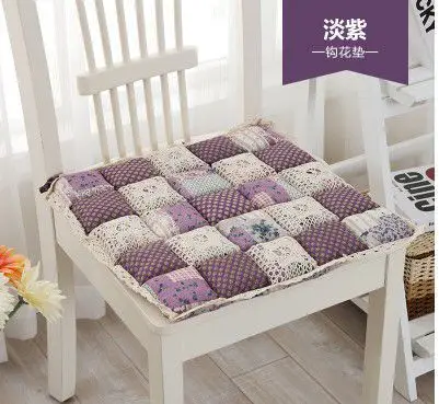 Flower Style Square Cotton Seat Cushion