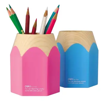 

Big Pencil Sharp Pen Holder Desk Organizer Storage Zakka Office School Supplies F435