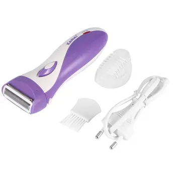 

Women Lady's Compact Design Electric Rechargeable Hair Shaver Epilator EU Plug for Travel Home Use