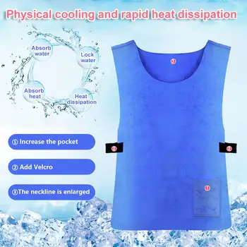 

Cool Vest Summer Cooling Vest Heat dissipation PVA Waterproof Vest High Temperature Protective Vest Outdoor Sports Work Vests