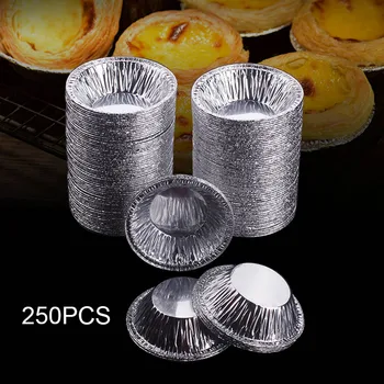 

250 Pcs Disposable Aluminum Foil Cups Baking Tools Kitchen Accessories Cupcake Making Mold Mould