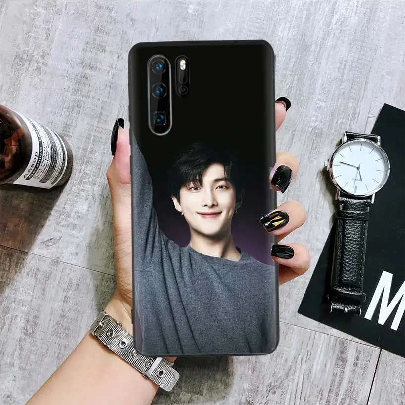 BA067-5 Kpop Ким V Taehyung черный чехол для телефона huawei mate 30 20 10 P30 P20 P10 Pro Lite P Smart Z роскошный Coque Shell - Цвет: BA067-5