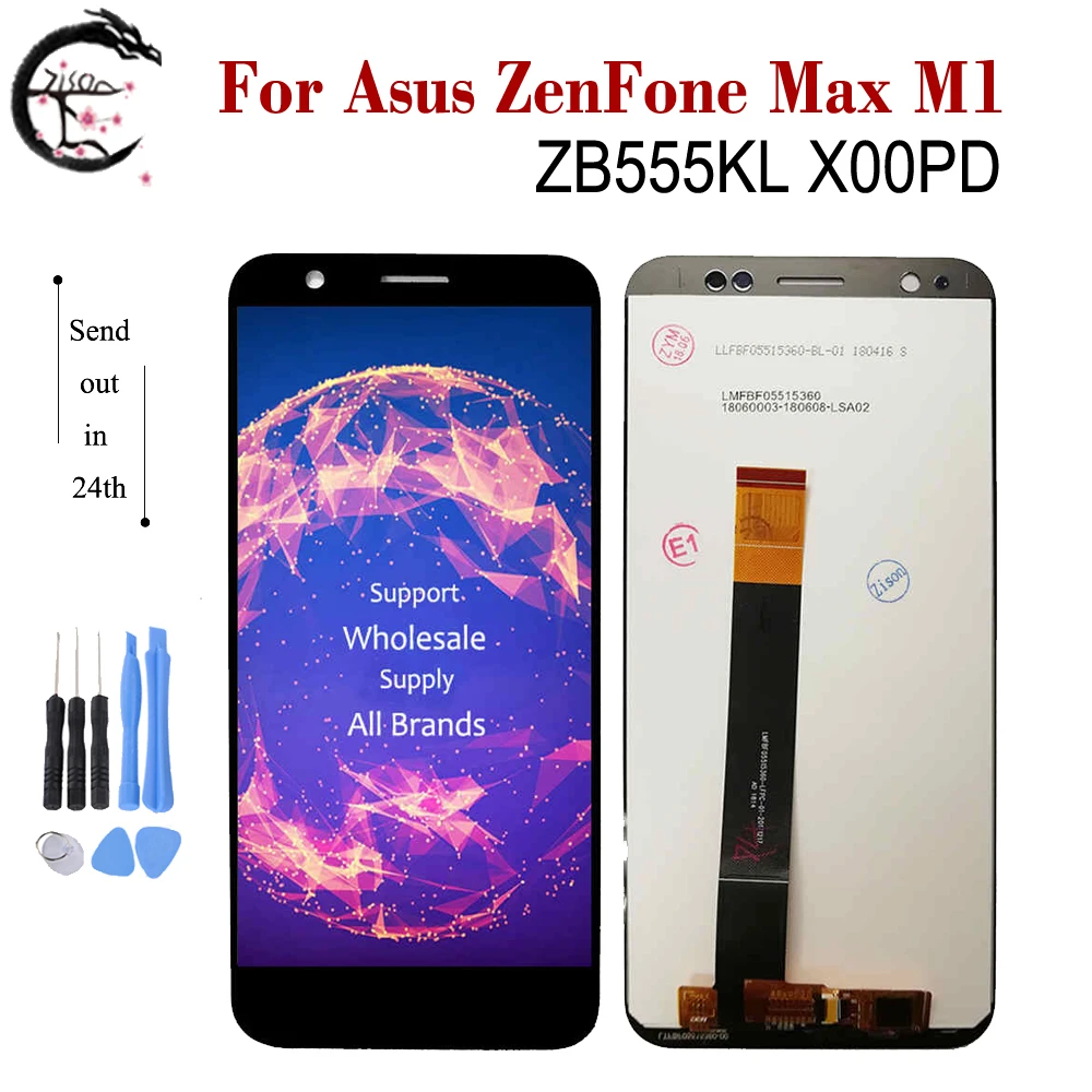 5," ЖК-дисплей для Asus ZenFone Max M1 ZB555KL X00PD, сенсорный экран, дигитайзер, запасная сборка, ZB555 KL дисплей