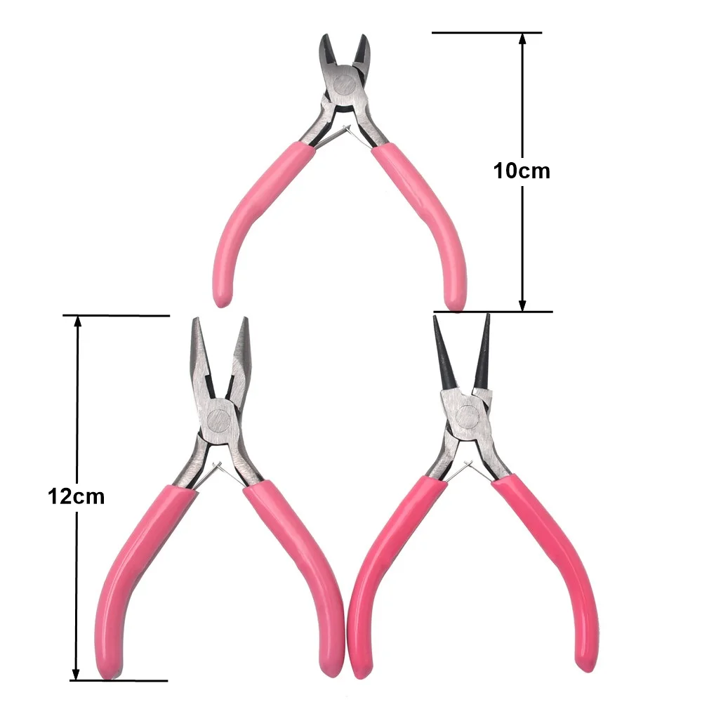 Jewelry Pliers high-carbon steel Round Nose Pliers Wire Cutter End Nipper  Plier Side Cutting Flat Nose Plier Tools Set - AliExpress