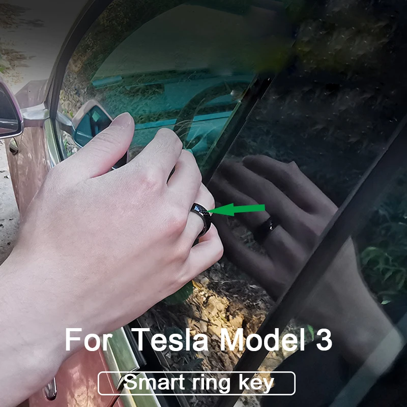 car smart ring key for Tesla model 3 accessories/car accessories tesla three carbon/accessoires | Автомобили и мотоциклы