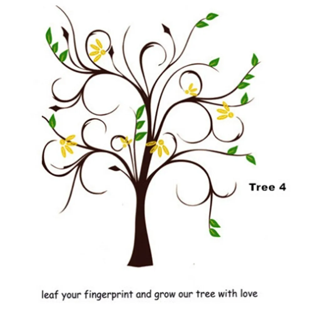

40x30cm Creative Heart Shaped Branches Fingerprint Sign in the Tree Personality Wedding Signature Guest Books for Party Sign-in