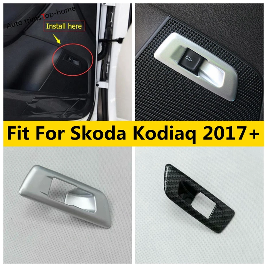Yimaautotrims крышка кнопки задней двери багажника Накладка подходит для Skoda Kodiaq 2017