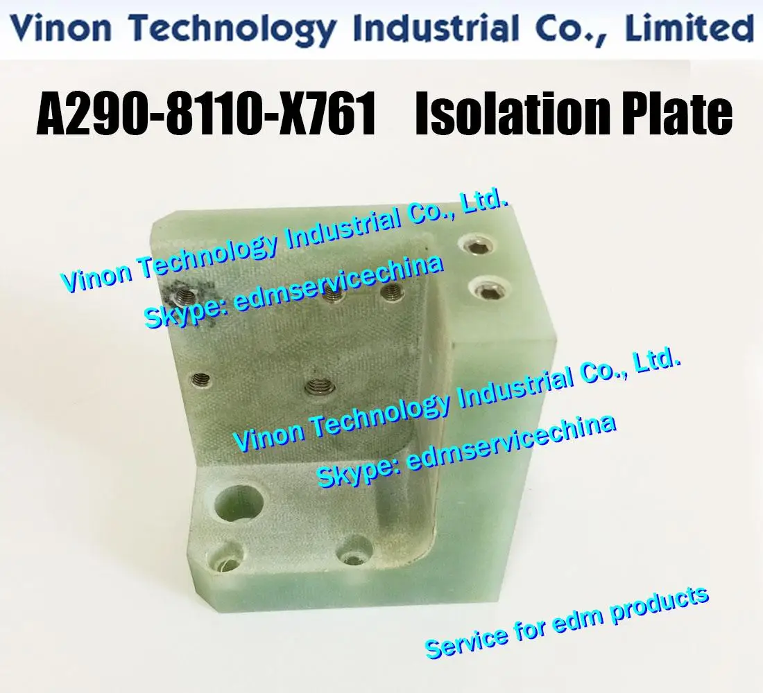 

A290-8110-X761 edm Isolation Plate Lower 75Lx66Wx56Tmm. edm wear parts F anuc A290.8110.X761, A2908110X761 Isolator Plate