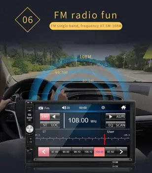 

MP5 Player Car Multimedia Player 7"Touch Screen Video MP5 Player Auto Radio Car Bluetooth MP5 Player Car Accessories