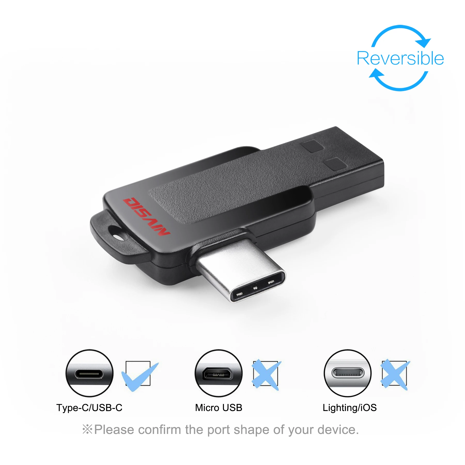 Мини usb c флэш-накопитель двойной флэш-диск USB3.1 Тип C внешняя карта памяти USB 3,0 накопитель для Android, Pc, Smartp