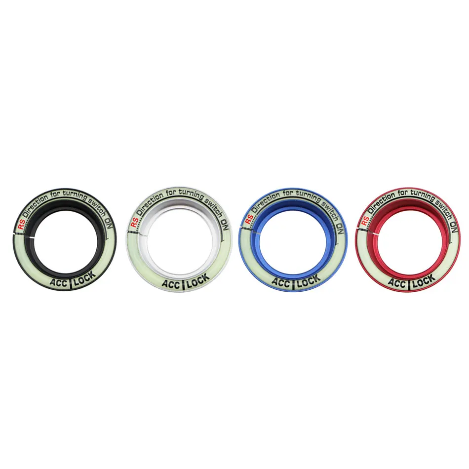 

Luminous Aluminum Alloy Ignition Key Ring Switch Cover Interior Accessories For Ford Focus 3 MK3 MK4 Kuga Everest Accessory