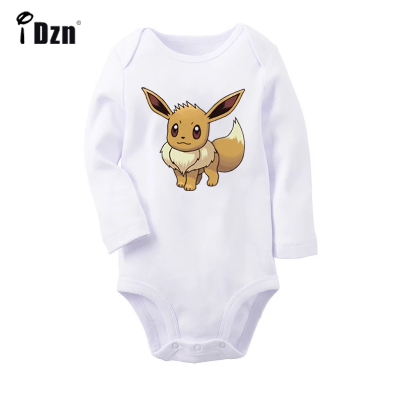 Боди с покемоном Иви джолтеон Vaporeon Espeon Flareon для новорожденных, комбинезон с длинными рукавами для малышей, комбинезон Onsies, хлопковая одежда - Цвет: JbBaby586WC