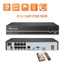 XMEYE – enregistreur vidéo en réseau, 8 canaux, VGA, HD, système de Port P2P, ONVIF, 2mp, 5mp