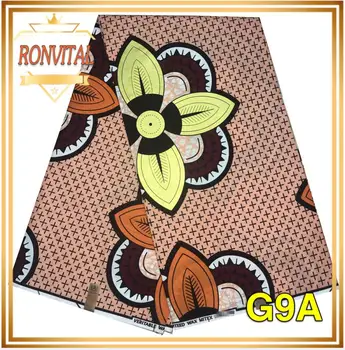 

RONVITAL GOLDEN WAX PRINT FABRIC AFRICA PRINT MATERIAL LADY DRESS DIY WAX FABRIC NIGERIA STYLES 100% COTTON 6YARDS/FREE SHIPPING