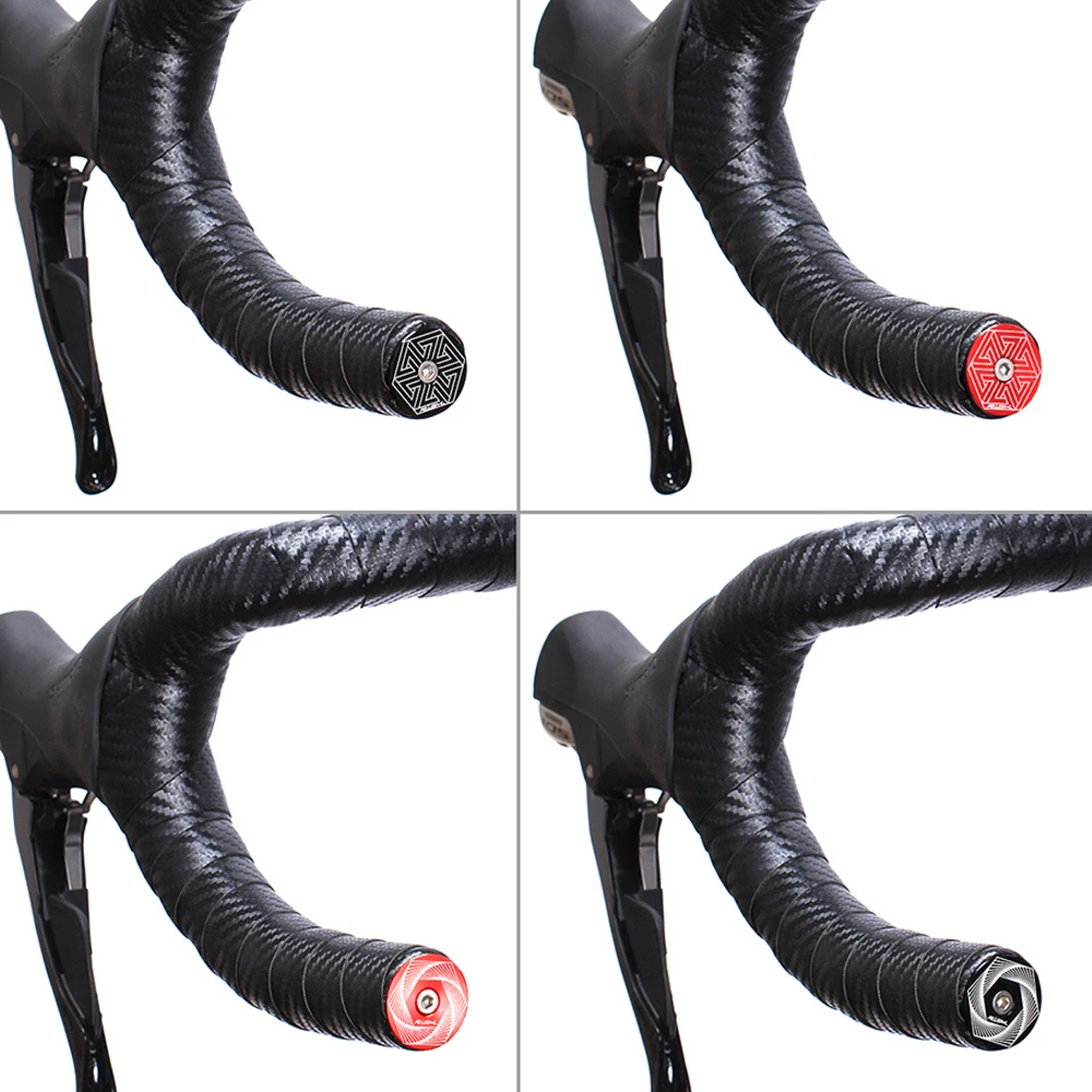 Aluminum RISK Road Bike Handlebar End Caps Mountain Bicycle Grips End Lock-On Plugs Grips Bar Covers Expanding Plug 15-21mm 2pcs