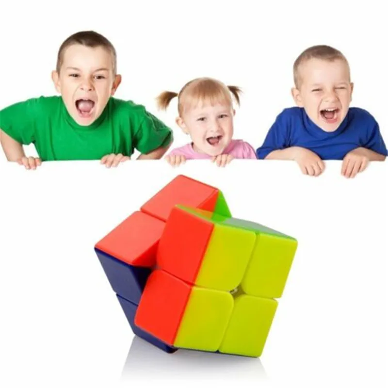 Qiyi QiDiS 2x2x2 Волшебные кубики, без наклеек, скоростной куб, головоломка, твист, головоломка, куб, твист, обучающая игрушка для детей