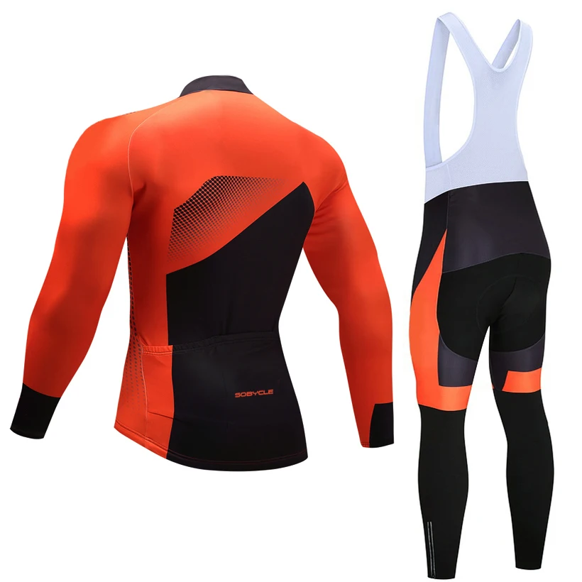 Зимняя команда Orange pro Велоспорт Джерси 20D Pad велосипед брюки костюм Ropa Ciclismo термальная флисовая велосипедная Одежда Майо штаны