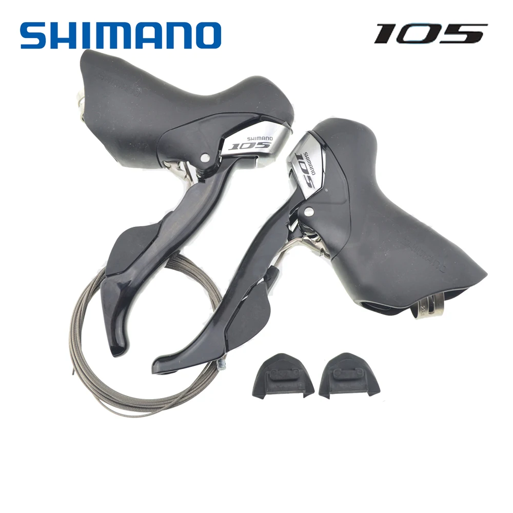 От Shimano 105 STI ST-5700 весла 2x10 Скорость влево/вправо/пара переключения передач с помощью оригинальных кабелей
