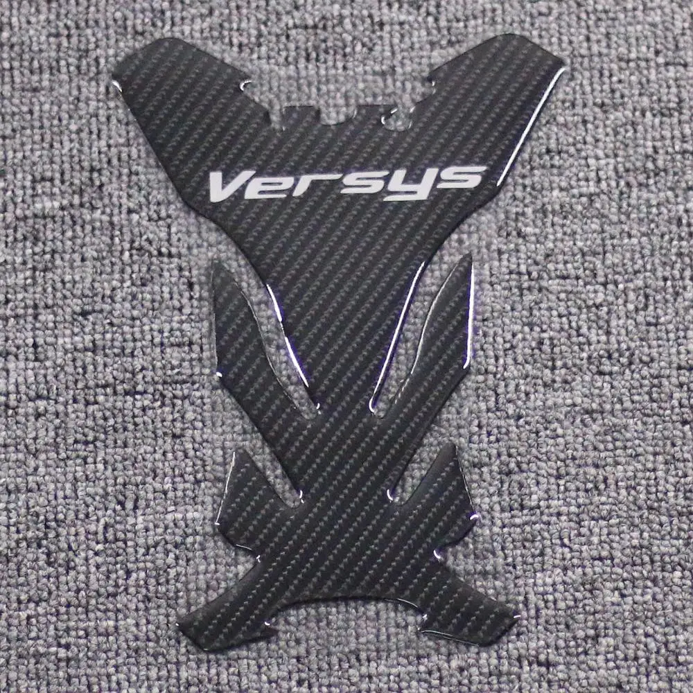 

Motorcycle 3D Carbon Fiber Tank Cover Adhesive Sticker Pad Decal Protector Set for KAWASAKI Versys 250 300 650 Versys650
