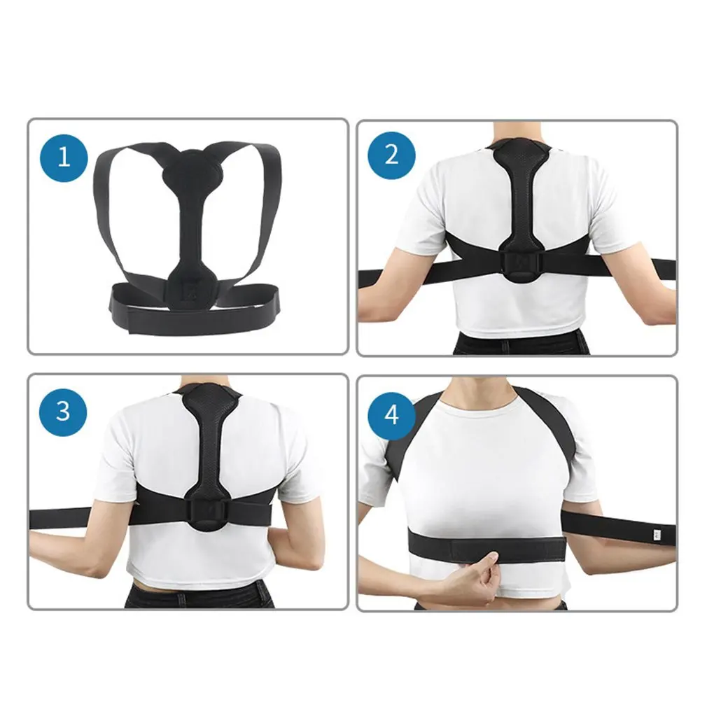 Children Adult Invisible Hump Correction Belt Seated Back Correction Belt Waist Straight Back Correction