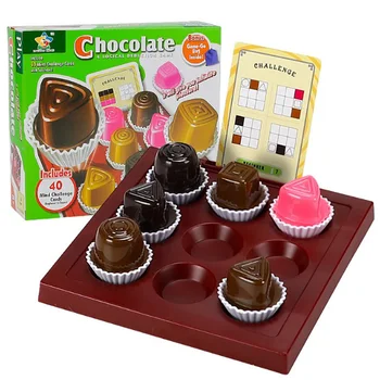 

Children's Intelligence Chocolate Puzzle Puzzle Game Chess Parent-child Interactive Board Game Early Education Toys