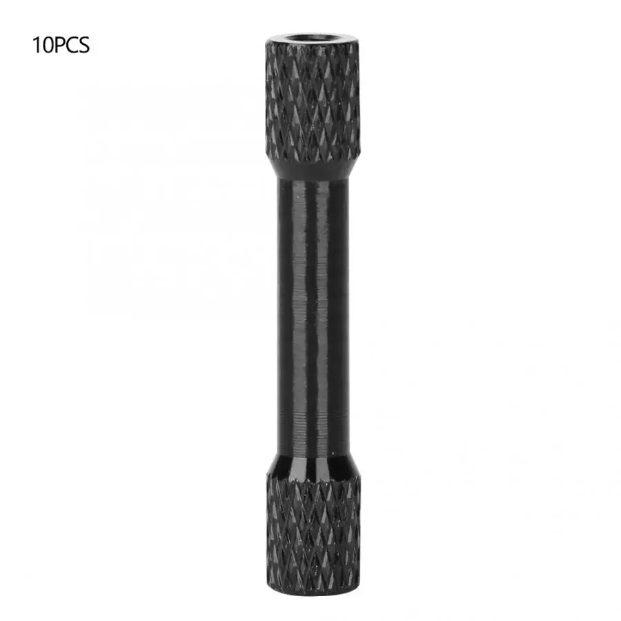 Black 10 шт. противостояние M3x35mm анодированный Алюминий сплав прямой соединитель с внутренней резьбой Колонка распорка для DJI Mavic Drone boulons - Цвет: Black