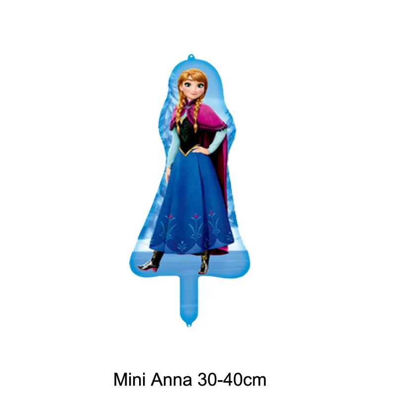 10pc mini Anna 10 шт. Мини Размер Эльза Анна фольгированные шары Детские игрушки для девочек день рождения воздушные шары Принцесса воздушный шар "Эльза" - Цвет: 10pc mini Anna