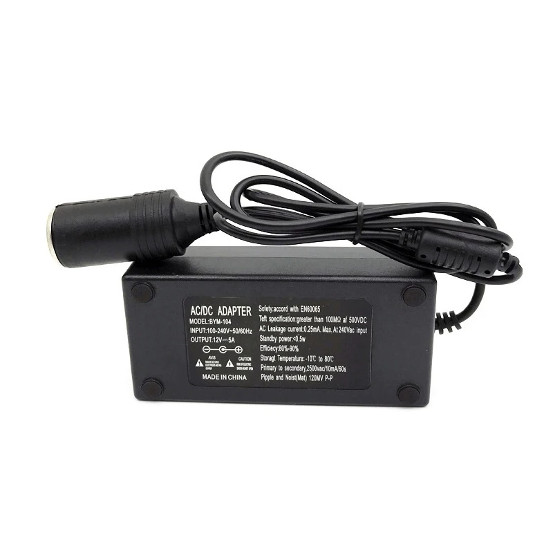 Розетка для автомобильного прикуривателя Мощность 12V Вольт освещение Трансформатор конвертер Блок питания адаптер питания