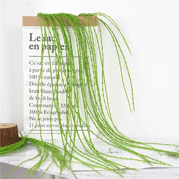 

Artificial Leaves Plastic Plants Rattan Wall Hanging Willow Buds Hanging Grass Garden Living Room Decoration Leaves Green Plants