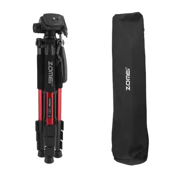 

Professional Camera Tripod Adjustable Height Anti-Skid Travel Aluminum Tripod&Pan Head For SLR DSLR Digital Camera For Canon