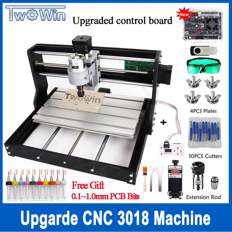 Upgrade CNC 3018 Pro GRBL управление Diy Мини cnc машина 3 оси pcb фрезерный станок деревянный