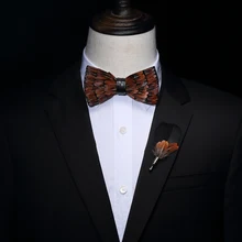 Новинка; ; модная мужская одежда с натуральным пером; редкие сокровища; уникальное свадебное торжество деловая встреча; комплект с галстуком-бабочкой для путешествий