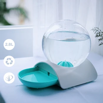 

Pet Cat Bubble Automatic Water Feeder Fountain For Pets Water Dispenser Large Drinking Bowl Cat Drink No Electricity NEW