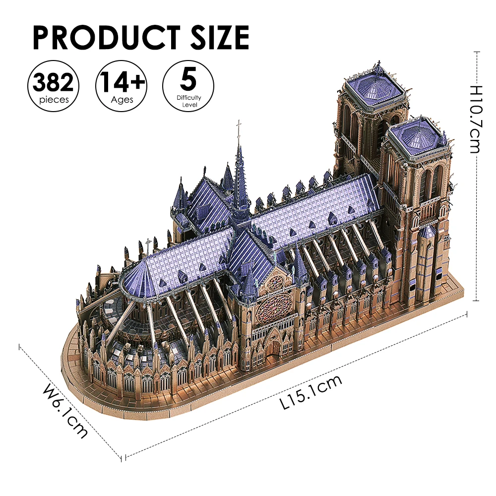 ROBOTIME 3D Wooden Puzzle London Tower Bridge Model Kit For Adults Xmas Gifts Tg412