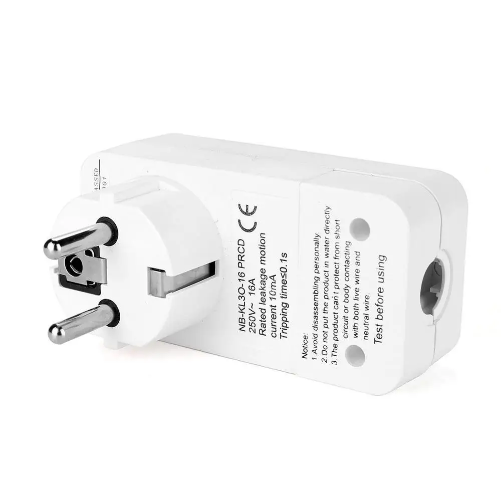 

16A 250V European Germany French standard Earth Leakage Protection EU Plug Removable Power Cord For Household Aappliances Filter
