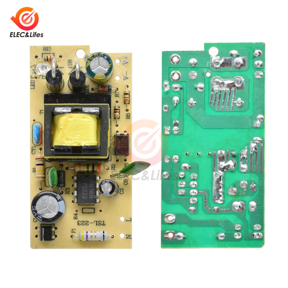 AC DC 100V 240V to 5V 2A/2.5A 12V 1A переключатель модуля питания перенапряжения короткого