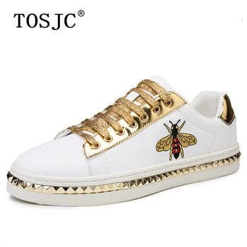 

TOSJC Spring Mens Lightweight Skateboard Shoes High Quality Embroidery Sneakers Man Lace-up Casual Flat Shoes Zapatos De Hombre