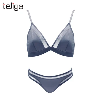 

Women's Sexy Lingerie Underwear Set Push-up Bra And Panty Sets Wire Free Sexy Ultra Thin Intimate Brassiere Adjustable Deep V