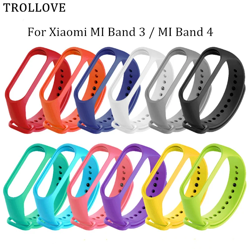 2019 новейший силиконовый браслет для mi band 4 3 цветной Сменные аксессуары ремешок Xiao